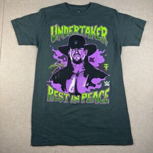 WWE T-Shirt Men's S‎ Black Legends Undertaker Purple Rest In Peace Graphic Tee